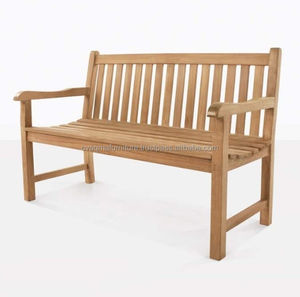 Banc en teck 2 places pour extérieur, fabriqué en Indonésie - Product Image 1