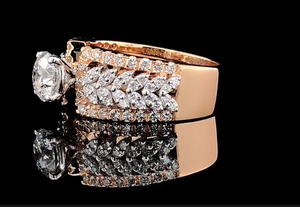 แหวนเพชรทรงกลม 2.50 กะรัต รับรองโดย IGI เพชรเพาะเลี้ยงในห้องปฏิบัติการ ตัวเรือนทองคำแท้ 14K เครื่องประดับชั้นดี - Product Image 3