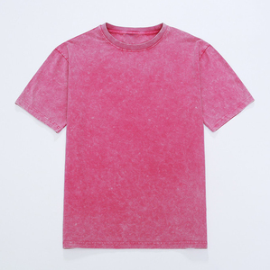T-shirt personnalisé délavé à l'acide pour hommes 100% coton coupe ample motif délavé imprimé sportif décontracté pour Look - Product Image 2