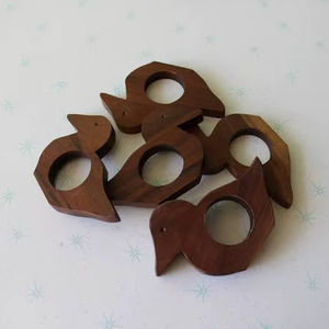 แหวนผ้าเช็ดปากไม้รูปเป็ด ขัดเงาด้วยมือ - สินค้าพรีเมียม - สินค้าขายดี - Product Image 1