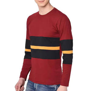 Meilleures ventes T-shirt à manches longues Chemise à bas prix personnalisée en gros T-shirts à manches longues personnalisés doux au toucher pour hommes - Product Image 4