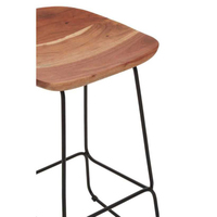 Tabouret de bar moderne en cuir véritable pour usage commercial, idéal pour les hôtels, les gymnases, les écoles et les espaces extérieurs