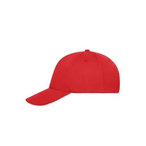 Gorra Cappellino de 5 Paneles, Estilo Sandwich, de Algodón Orgánico, Artículos Promocionales Sostenibles - Product Image 1