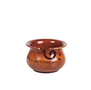 Yern de madera de alta calidad y acepta accesorios de tejer Cuenco de hilo de madera de bambú sin a la venta - Product Image 1