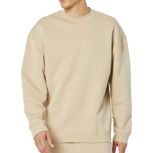 Elégant sweat-shirt en tissu de fitness doux pour hommes vêtements de sport basiques coton mélangé sweat-shirt respirant pour hommes - Product Image 1