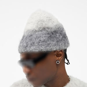 2025 recién llegado moda de alto grado tejido gráfico Jacquard acrílico camuflaje Plaid invierno Beanie Unisex Casual Streetwear - Product Image 2