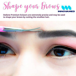 Ciseaux à cuticules en acier inoxydable incurvés avec manche en plastique rose, prix de gros, fabriqués au Pakistan, nouveau produit par INNOVAMED - Product Image 6