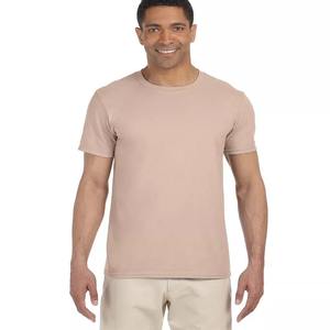 Camisetas de tres mezclas Azul Color sólido Etiqueta privada Manga corta Cuello redondo Impresión Logo Tamaños personalizados Color sólido Camiseta Venta - Product Image 4