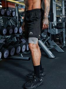 Short de jogging d'été pour hommes de haute qualité coton polyester personnalisé séchage rapide respirant motif solide style décontracté - Product Image 4