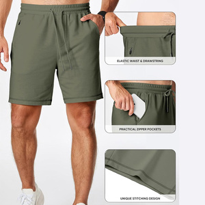 Street Grace Mens Sweat Shorts for Summer OEM Supplier Custom Cotton Gymwear Breathable Fabric <b>Drawstring</b> Closure Casual Private - Product Image 4