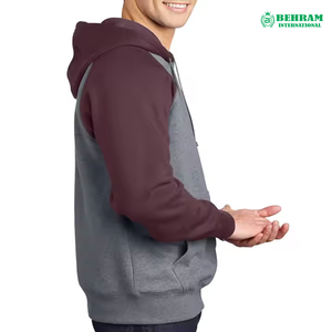 Sudaderas con Capucha de Manga Larga de Color Sólido de Alta Calidad, Unisex, Corte Regular, Cómodas, de Dos Tonos, Marca Privada, Invierno, 100% Algodón - Product Image 3