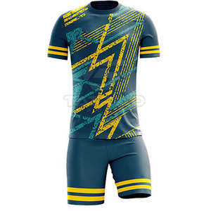 Conjunto de Camiseta y Pantalones Cortos de Fútbol 2025 Totalmente Personalizado, Transpirable, Ligero y de Secado Rápido, Venta Directa de Fábrica, 100% Poliéster - Product Image 2