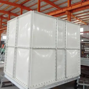 Panneaux carrés ondulés en plastique renforcé de fibres de verre SMC, réservoirs d'eau en FRP - Product Image 4