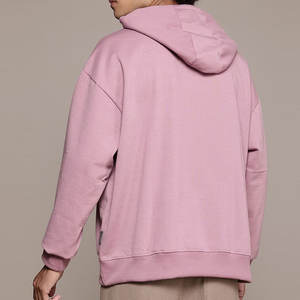 Sudadera con capucha oversize de forro polar con cremallera para hombre, estilo streetwear, bordado personalizado, ropa de invierno, bajo MOQ, suministro a granel rápido - Product Image 4