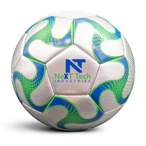 Balón de entrenamiento de fútbol Material de PU para fines de entrenamiento con diseño personalizado y logotipo personalizado de Next Tech Industries - Product Image 1