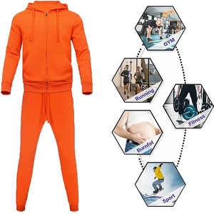 Vente en gros de survêtement personnalisé noir de la meilleure qualité Survêtement XL à capuche en polaire Jogging Ensemble d'hiver respirant à fermeture éclair Prix d'usine - Product Image 3