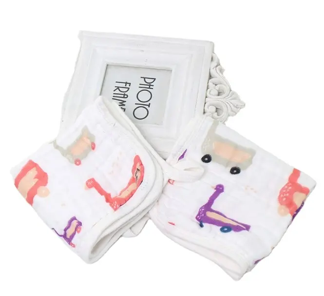 Hot Koop Biologisch Katoen 6 Lagen Mousseline Baby Basten Gezicht Handdoeken Voor Pasgeboren Met Gevoelige Huid