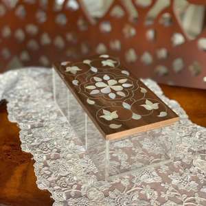 Decorative Acrylic Food <b>Storage</b> Box Natural Mother Pearl Lid Custom Branding Elegant Candy Dry <b>Fruit</b> Chocolate Gift Packaging - Product Image 1