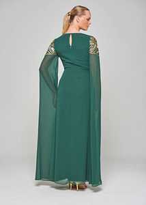 Renee เดรสผ้าทูลยาวพริ้วไหวปักลายด้วยอินทรธนูที่สะดุดตาสำหรับทุกโอกาส - Product Image 2