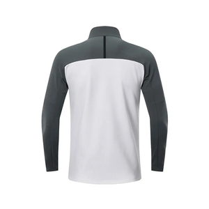 เสื้อแจ็กเก็ตออกกำลังกายผู้ชายปกตั้งบนถนนสูงระบายอากาศได้แบบแห้งเร็วลายตัวอักษรกระเป๋าคู่ - Product Image 3