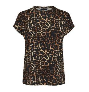 Top Deal Vintage Animal Print Camisetas de mujer Manga corta Verano Casual O-cuello Anti-Pilling Transpirable Bangladesh Hecho - Product Image 5