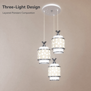 Modern Iron Chandelier Three <b>Light</b> E27 Adjustable Height For <b>Dining</b> Room Kitchen Island Living Room And Restaurant - Product Image 3