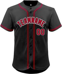 Vente en gros de maillots de baseball personnalisés de haute qualité ensembles d'uniformes de sport uniformes de baseball personnalisés abordables pour les équipes - Product Image 4