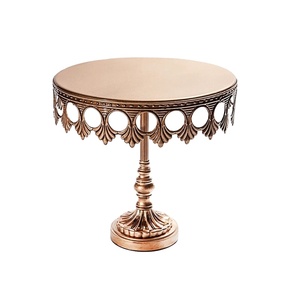 Soporte de pastel de un solo nivel de madera Natural de alta calidad, soporte creativo moderno para pasteles y pasteles, pastel utilizado en la ceremonia de boda - Product Image 1