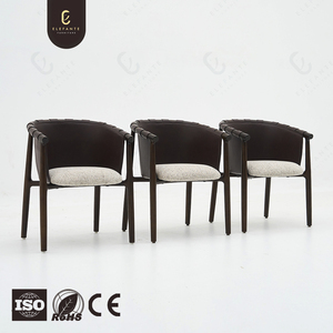 Silla de comedor de alta calidad personalizada OEM, muebles elegantes de lujo para el hogar, sillas de comedor modernas europeas de cuero de microfibra negro de lujo - Product Image 4