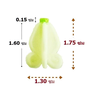 Plastic Thai Dok Rak <b>Flower</b> White Green <b>Artificial</b> <b>Flowers</b> for Garlands Handicraft Decoration - Product Image 2