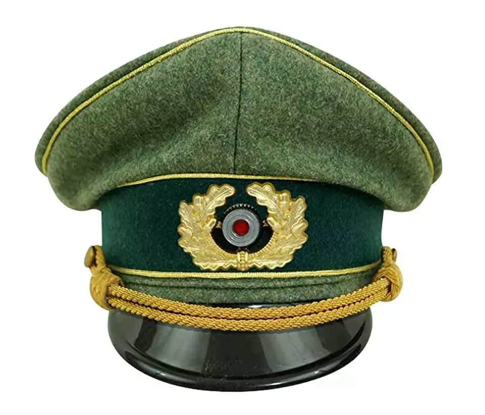 Visor Cap High Crowned Military Hat Uniform Hat Caps Top Quality