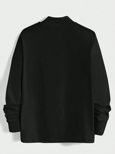 Wholesale 100% Cotton Plain O Neck Full Sleeve <b>Tshirt</b> Men Long Sleeve T Shirt Custom t Shirt for Men's - Product Image 3