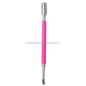 Empujador de Cutículas Profesional Kaneka, Doble Punta, Acero Inoxidable, Color Rosa, con Agarre Antideslizante, Herramienta de Manicura Reutilizable - Product Image 5