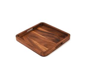 Japandi ถาดเสิร์ฟทำจากไม้ขัดเงาทรงสี่เหลี่ยมทนทานสำหรับโต๊ะอาหารชากาแฟอาหารเช้าของใช้ในห้องครัว - Product Image 3