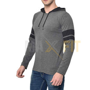 เสื้อฮู้ดแบบสวมหัวสำหรับผู้ชายเสื้อผ้าแนวสตรีทผ้าคอตตอนโพลีเอสเตอร์แฟชั่นล่าสุด - Product Image 2