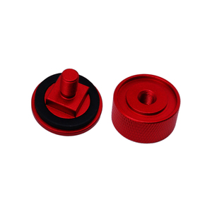 Vis <span class=keywords><strong>de</strong></span> casque en aluminium rouge, tête ronde moletée, <span class=keywords><strong>pour</strong></span> moto, course, <span class=keywords><strong>protection</strong></span> <span class=keywords><strong>de</strong></span> la tête, équipement <span class=keywords><strong>de</strong></span> plein air, fixation par torsion, sécurisation - Product Image 4
