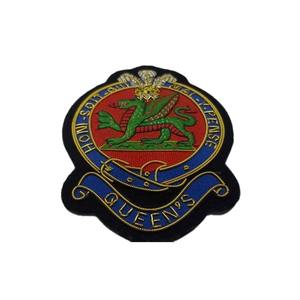 Insignes Wok brodés à la main Emblèmes en polyester patchs avec fil métallique tissé techniques pour étiquettes de vêtements personnalisées - Product Image 1