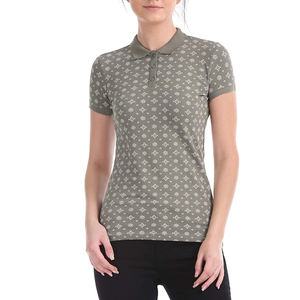 Polos de mujer lisos personalizados de color sólido ajustados para mujer/Polos de manga corta a precios baratos para mujer - Product Image 5