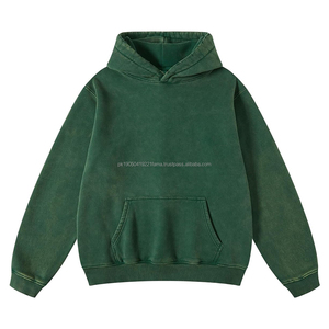 เสื้อฮู้ดผ้าคอตตอนถักสำหรับผู้ชายเสื้อฮู้ดระบายอากาศปักโลโก้ได้ตามต้องการ2025 - Product Image 1