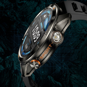 Montre connectée Rogbid avec écran IPS de 1,46 pouce, suivi de la fréquence cardiaque, étanche IP68, montre de sport avec lampe de poche et fonction d'appel - Product Image 3