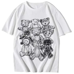 T-shirt 100% coton pour hommes du fabricant 250 Gsm poids lourd motif solide Streetwear sérigraphié vierge avec logo numérique - Product Image 4