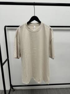 Camiseta de Algodón Grueso de Lujo para Hombre, Estilo Holgado, con Hombros Caídos, Lisa, Personalizable con Logotipo, Unisex - Product Image 4