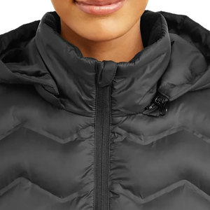 Chaqueta acolchada de mujer de talla grande con logotipo personalizado OEM de alta calidad con forro de nailon transpirable Estampado de diseño personalizado para invierno - Product Image 6