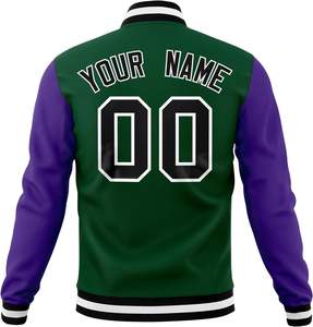 OVERSEAS SPORTS-Chaqueta de béisbol de gran tamaño para hombre, chaqueta universitaria personalizada de alta calidad con logotipo bordado - Product Image 5