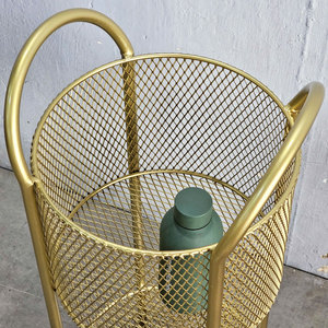 Cesta de Metal con Recubrimiento en Polvo para Almacenamiento en el Baño, Portátil y Duradera - Product Image 6