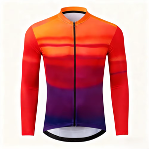 Jersey de Ciclismo Unisex Premium con Estampado Degradado, Protección UV, Secado Rápido y Transpirable para Ciclismo de Montaña y Carretera - Product Image 2