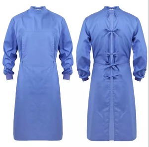 ชุดคลุมและชุดแพทย์ผ้าฝ้ายคุณภาพพรีเมียมแบบ OEM สำหรับผู้ป่วยและบุคลากรทางการแพทย์ ผลิตจากผ้า Worsted สำหรับใช้ในโรงพยาบาล พร้อมบริการสกรีนโลโก้ตามสั่ง - Product Image 4