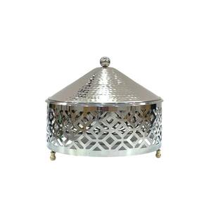 Casserole avec couvercle en acier inoxydable, ustensile de cuisine élégant et de qualité supérieure pour servir, ranger, décorer les mariages et la maison - Product Image 1