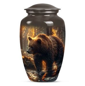 Urne funéraire en aluminium de grande taille pour la marque privée, adaptée pour contenir les cendres d'un adulte avec respect, force, paix et élégance - Product Image 6