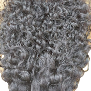 20 pulgadas 100% extensión de cabello Virgen del templo del sur de la India cabello Remy indio sin procesar con estilo Jerry Curl al por mayor - Product Image 1